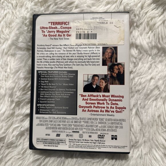 Bounce DVD tested working rated pg-13 Ben Affleck Gwyneth Paltrow - Picture 2 of 6